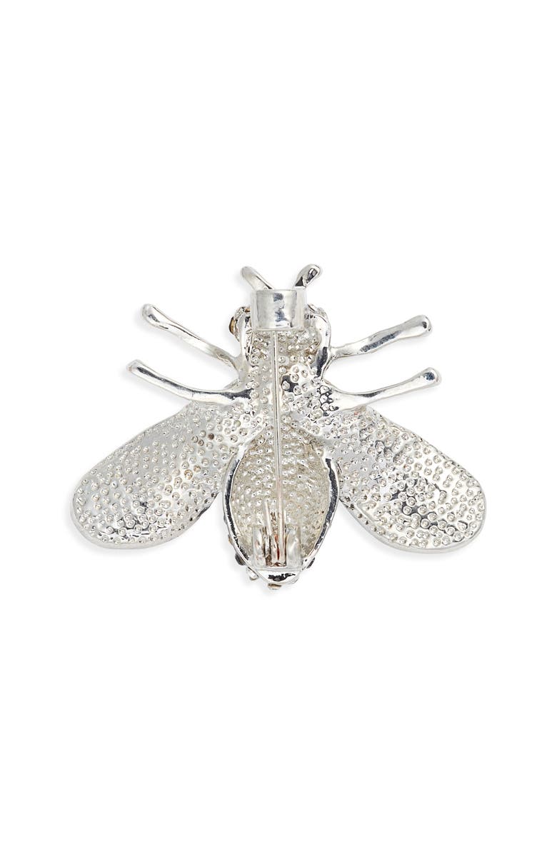 CLIFTON WILSON Crystal & Imitation Pearl Bee Lapel Pin, Alternate, color,