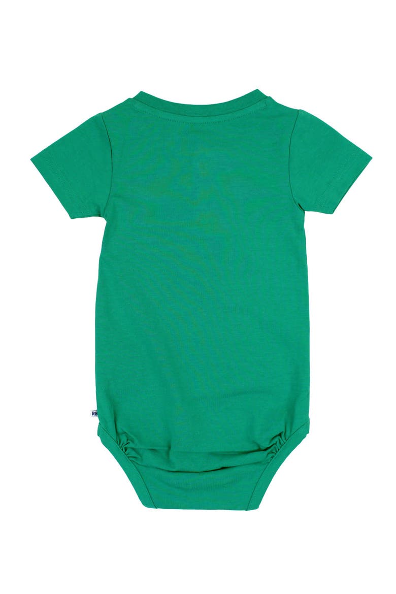 Baby Boys Short Sleeve Knit Henley Bodysuit, Alternate, color, Green