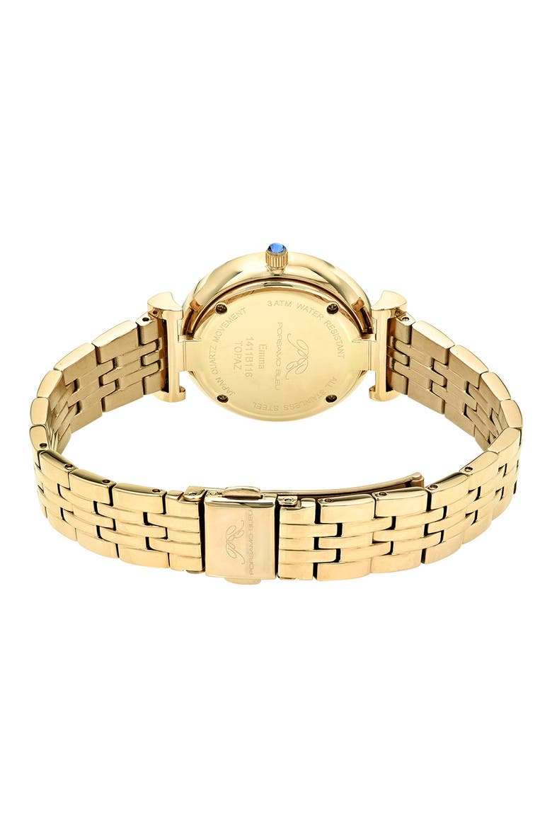 Emma Sunray Dial Bracelet Watch, Alternate, color, GOLD/ GOLD