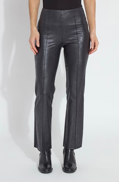 Elysse High Waist Stretch Faux Leather Pants