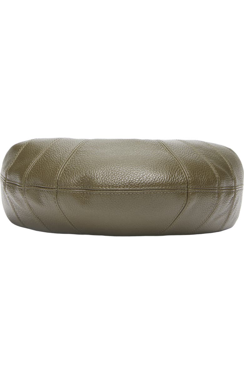 Lemaire Mini Fortune Croissant Leather Handbag, Alternate, color, Dark Olive