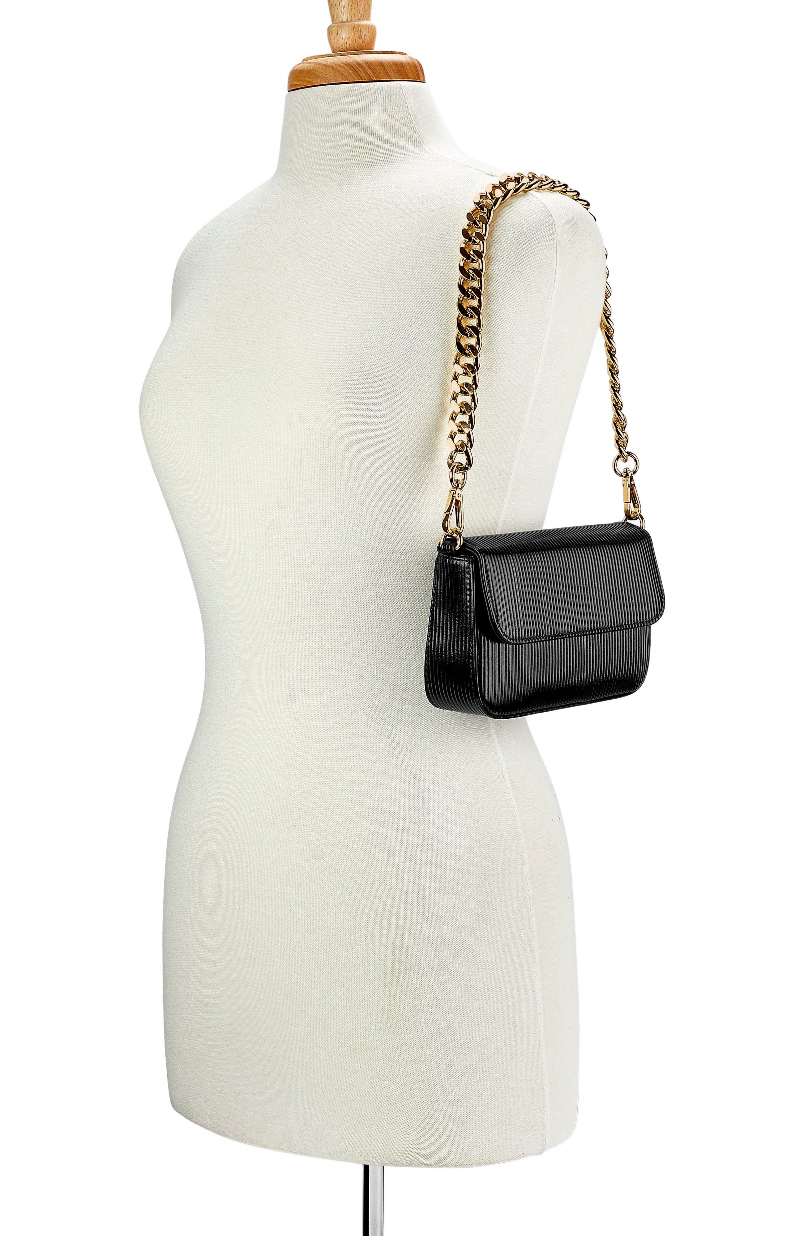 GiGi New York TWIGGY SHOULDER BAG, Alternate, color, Black