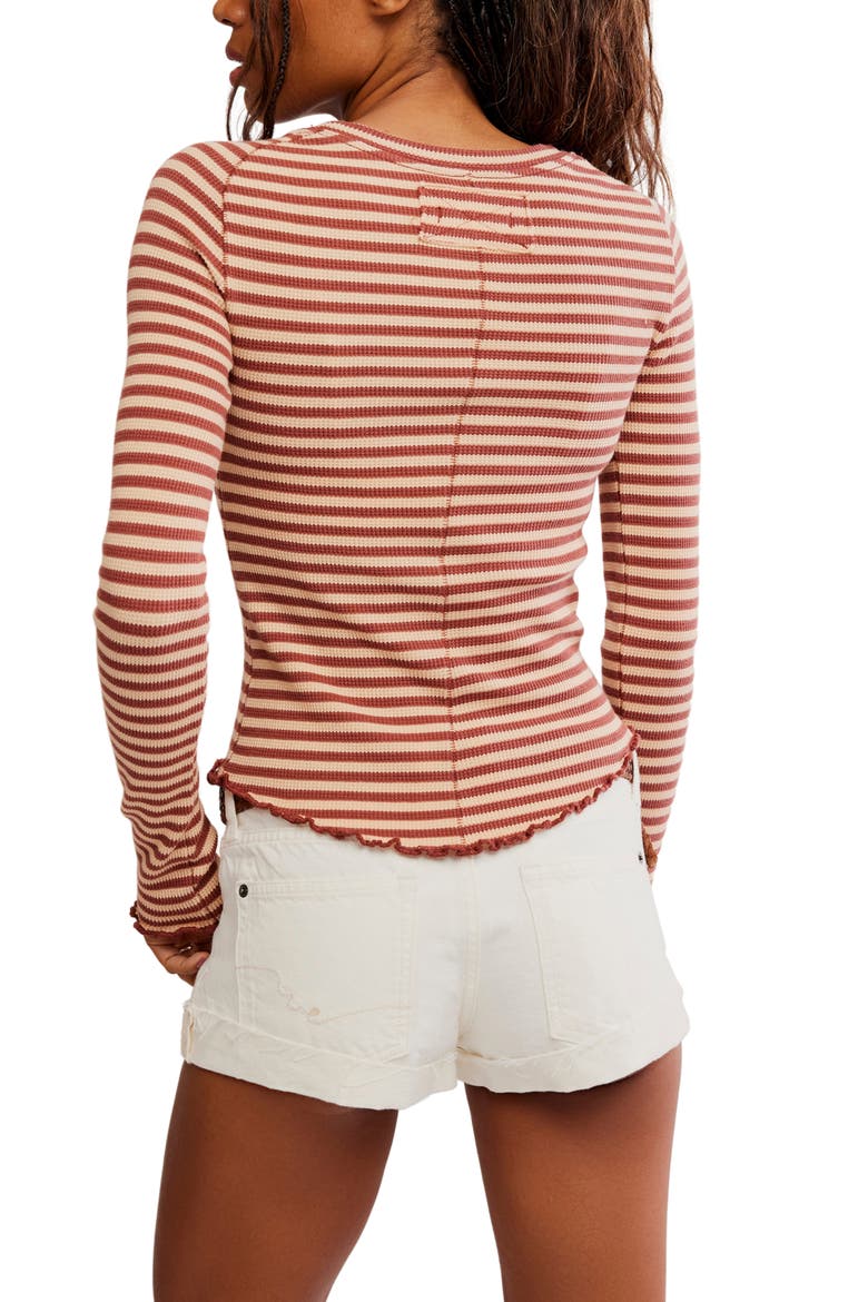 Easy Does It Striped T-Shirt, Alternate, color, BROWN COMBO