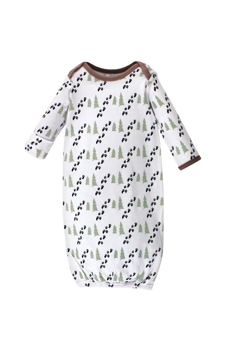 4Pk Interlock Gowns, Alternate, color, Happy Camper