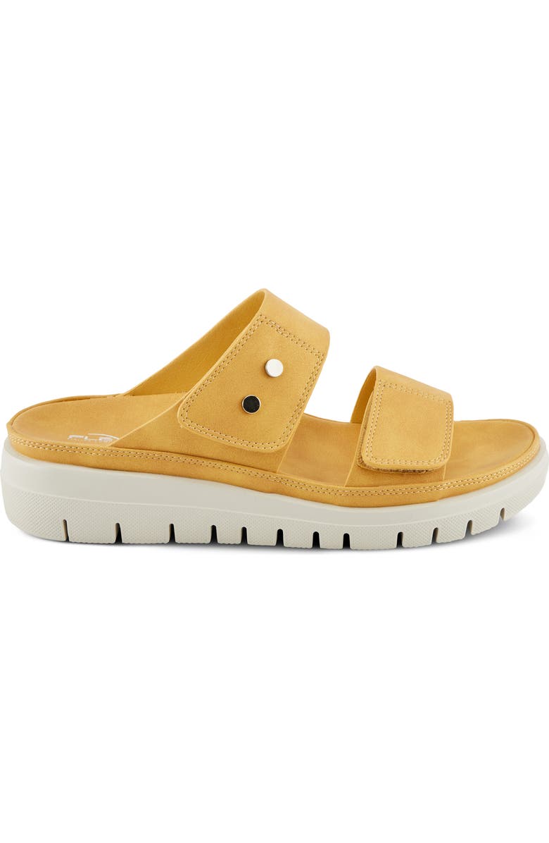 Flexus by Spring Step Buttony Platform Wedge Slide Sandal, Alternate, color,