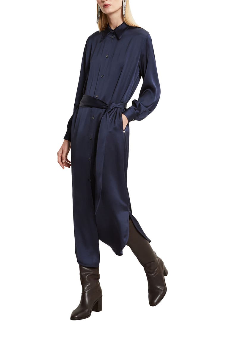 Viscose Long Chemisier, Main, color, Blue