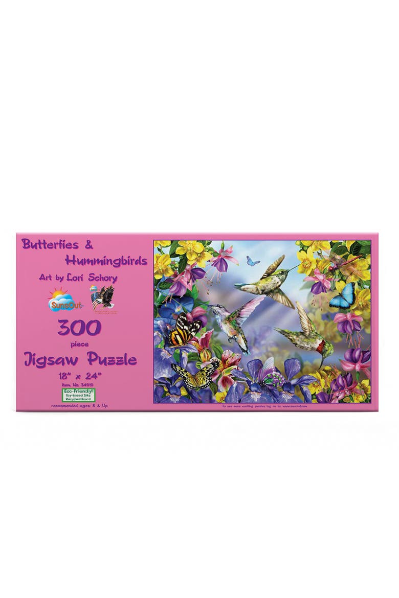 Butterflies    Hummingbirds 300 piece Jigsaw Puzzle for Adults, Alternate, color, Multicolor