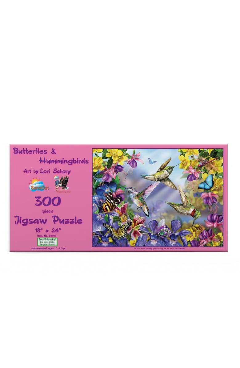 Sunsout Butterflies    Hummingbirds 300 piece Jigsaw Puzzle for Adults, Alternate, color, Multicolor