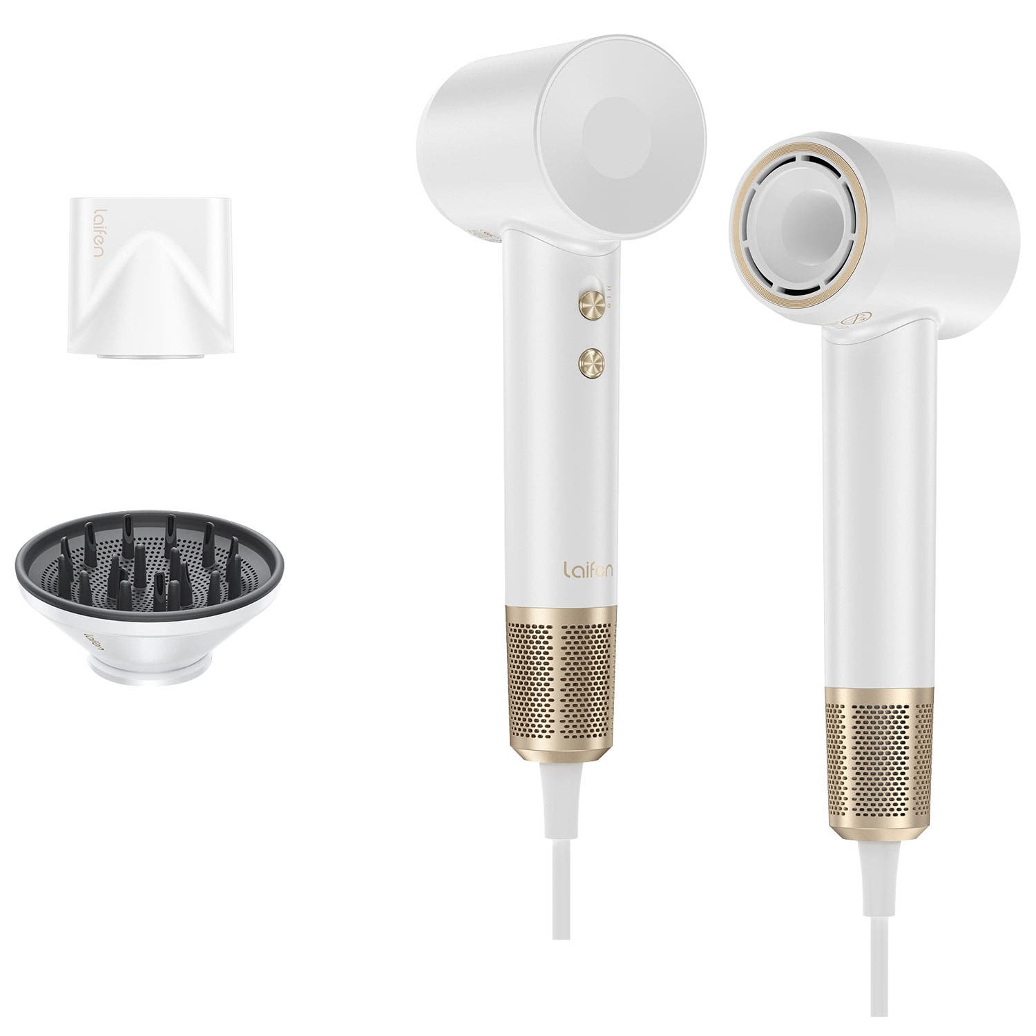 Laifen SWIFT Premium High-Speed Hair Dryer + Bag in White 