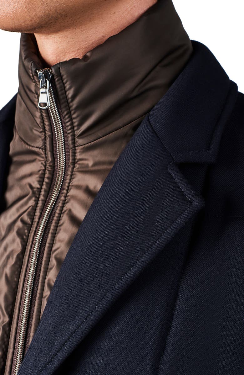 Zanella Classic Fit Stretch Wool Car Coat, Alternate, color, 