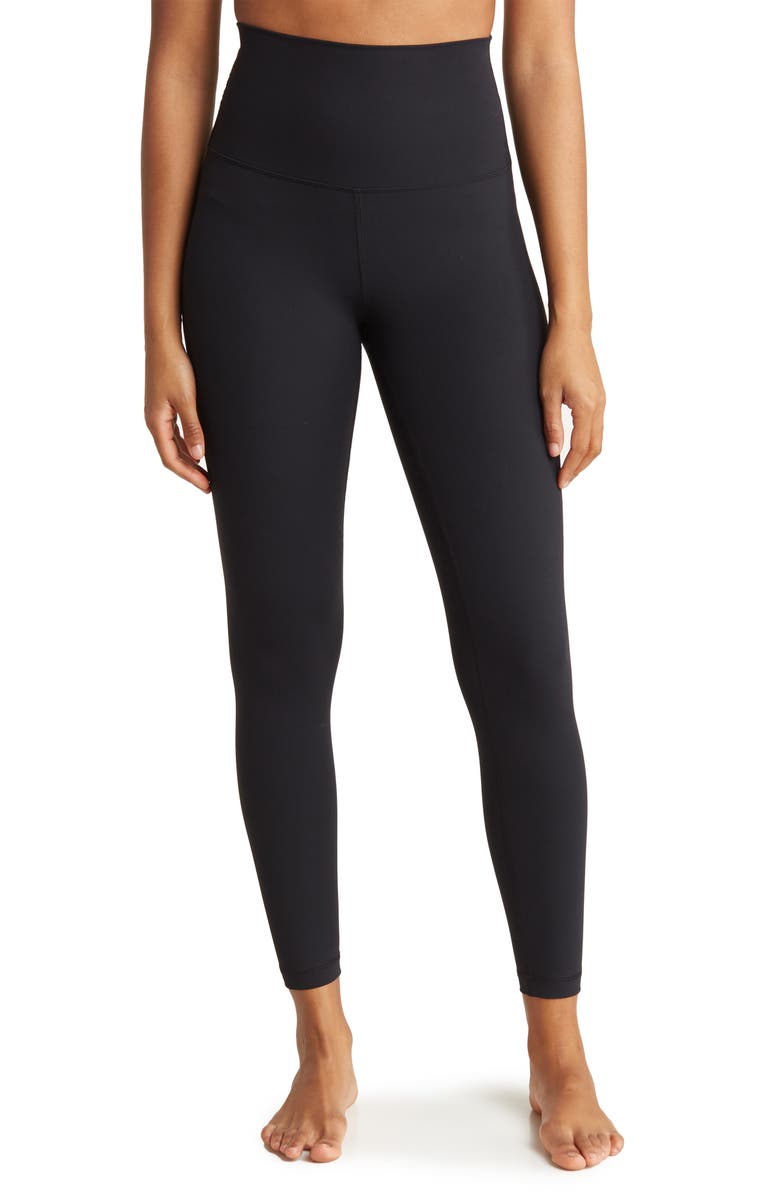 90 DEGREE BY REFLEX Superflex High Rise Elastic Free Ankle Leggings, Main, color, 