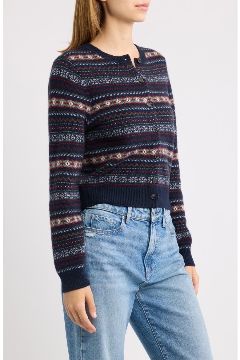 Faustine Fair Isle Cardigan, Alternate, color, NAVY DASHWOOD FAIR ISLE