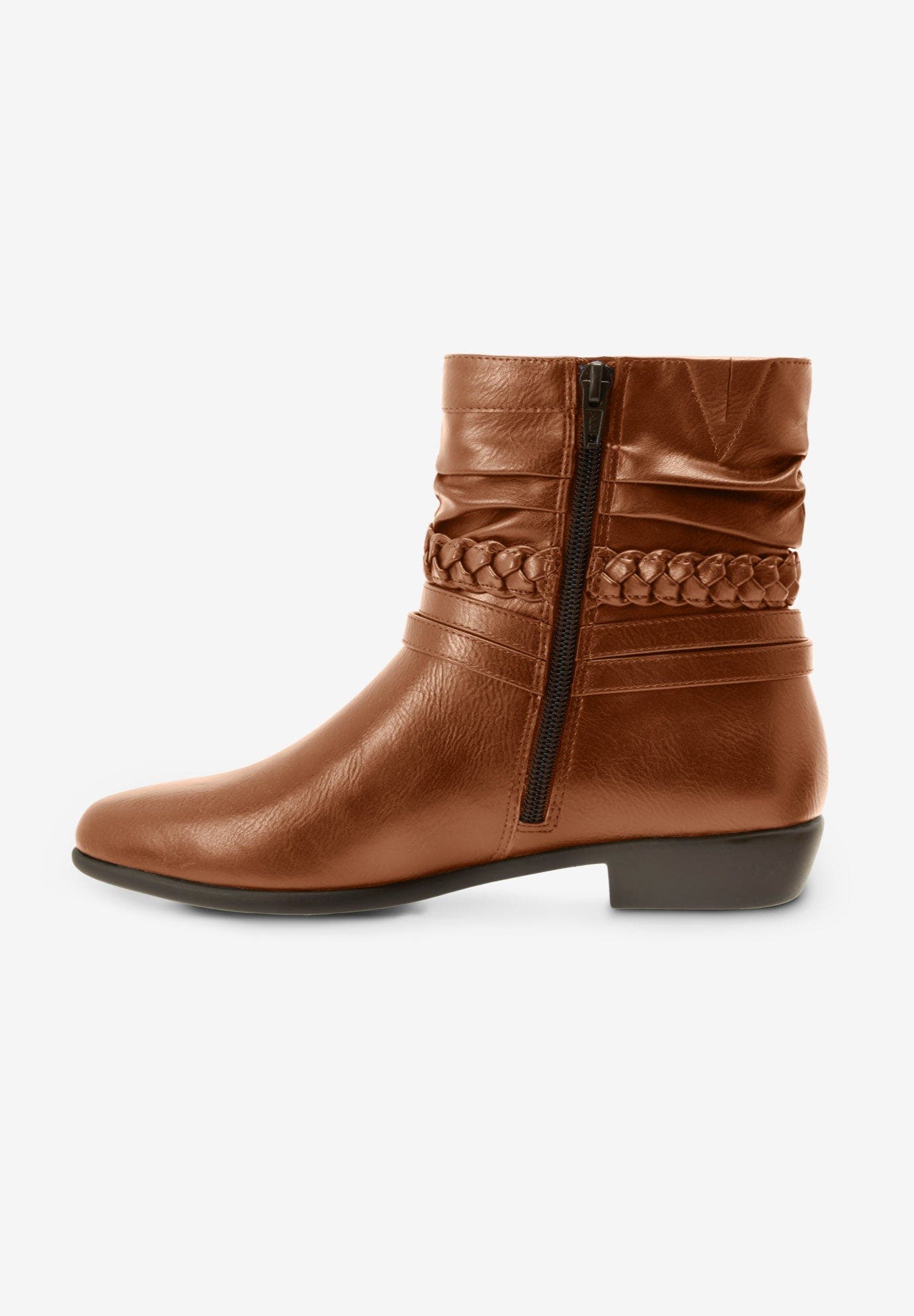 The Mickey Bootie, Alternate, color, COGNAC