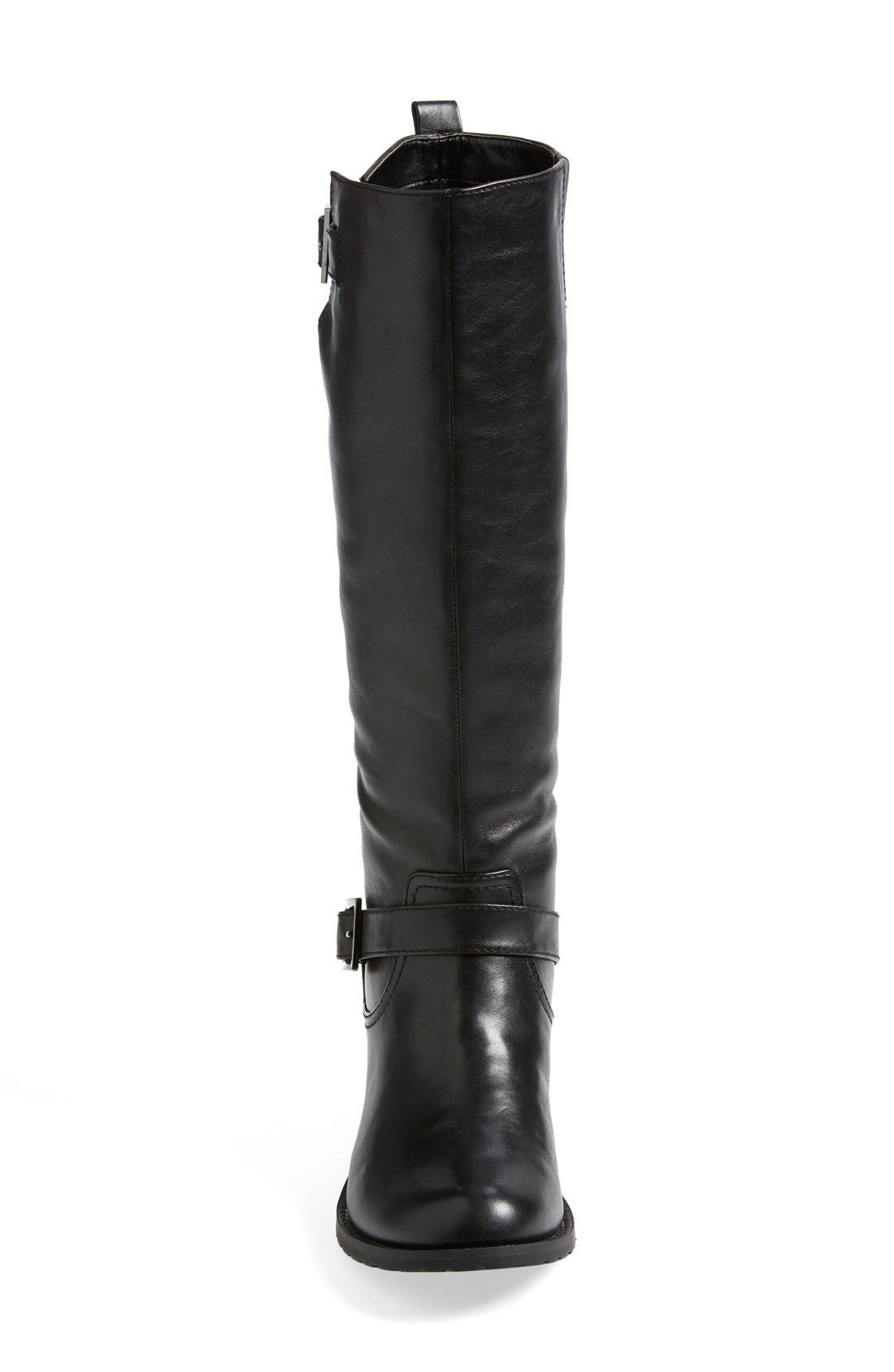 'Burton' Moto Boot, Alternate, color, BLACK