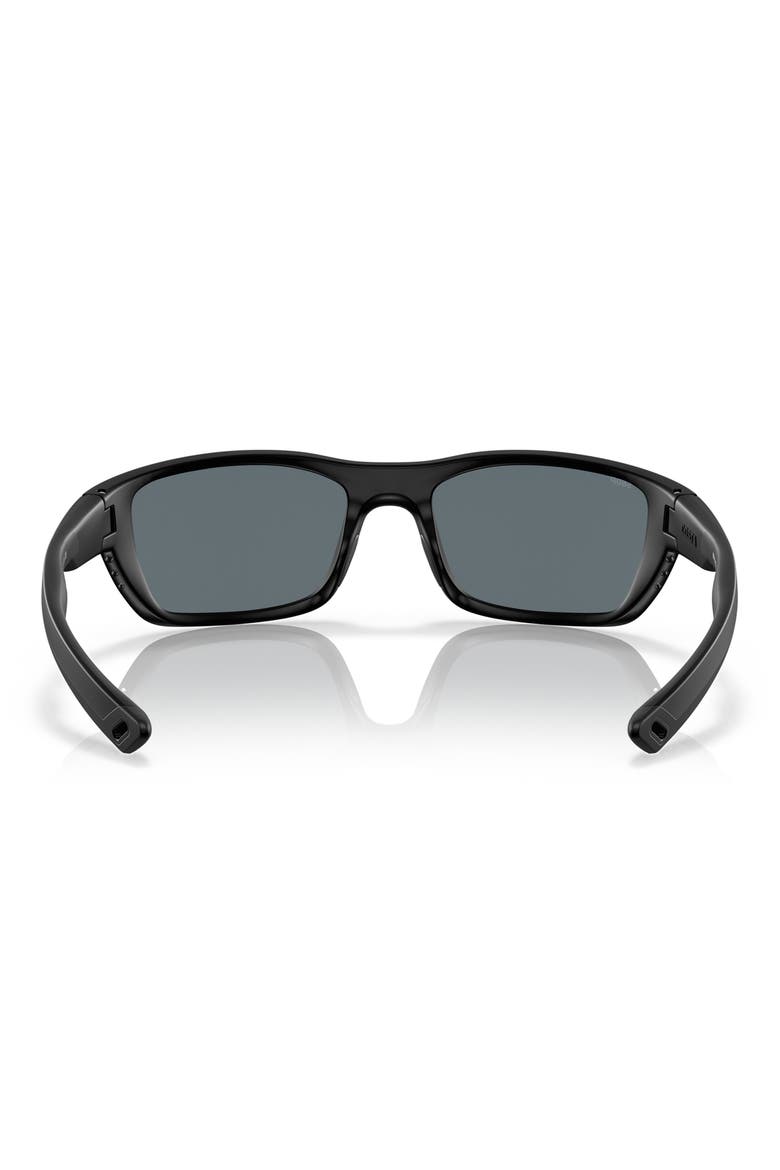 58mm Polarized Sunglasses, Alternate, color, BLACK GREY
