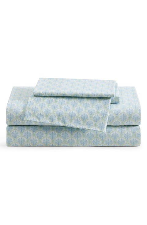 Coastal Bay 200 Thread Count Cotton Percale Sheet Set