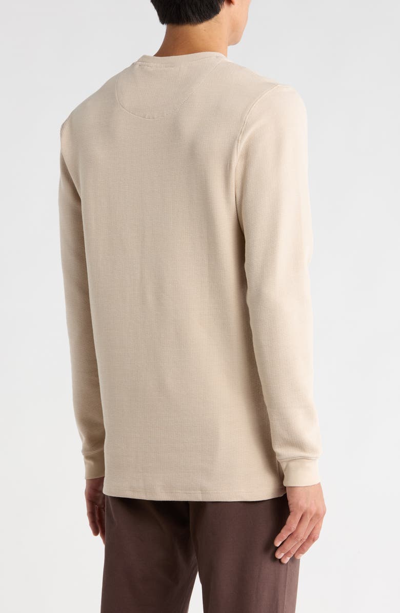 DENIM AND FLOWER Textured Long Sleeve T-Shirt, Alternate, color, Sand