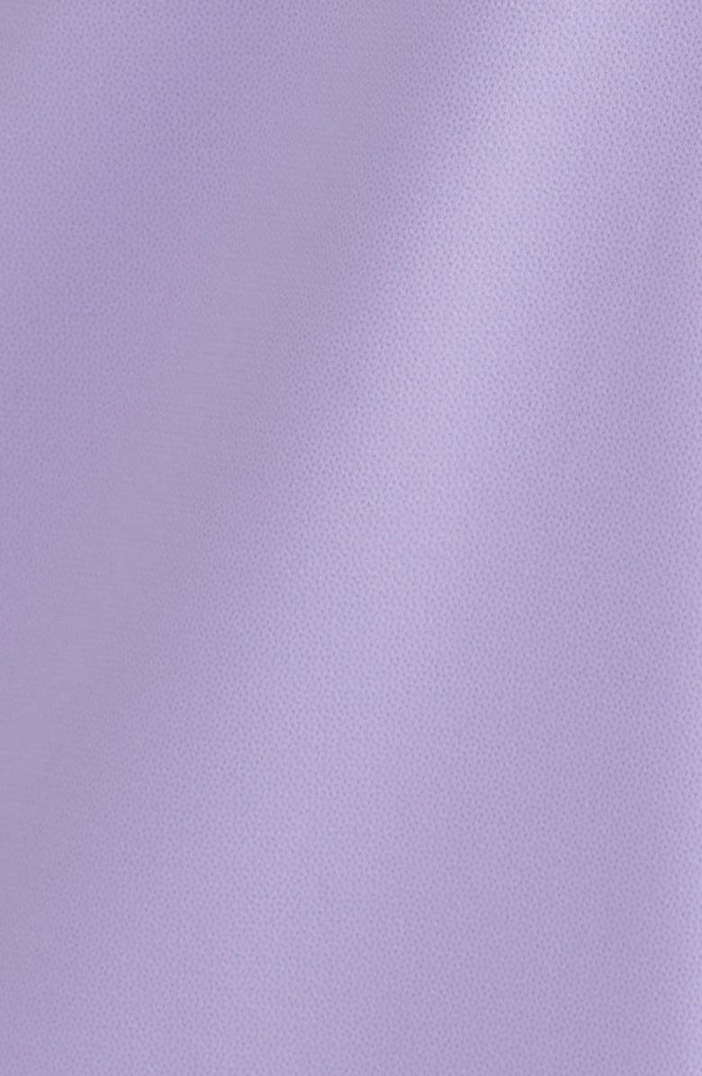 Carolina Herrera Sofia Draped Off the Shoulder Crepe Column Gown, Alternate, color, Violeta