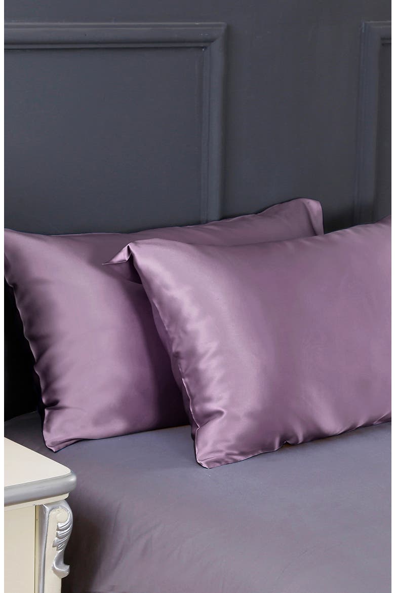 Pure Mulberry Silk Terse Envelope Luxury Pillowcase, Alternate, color, Lavender
