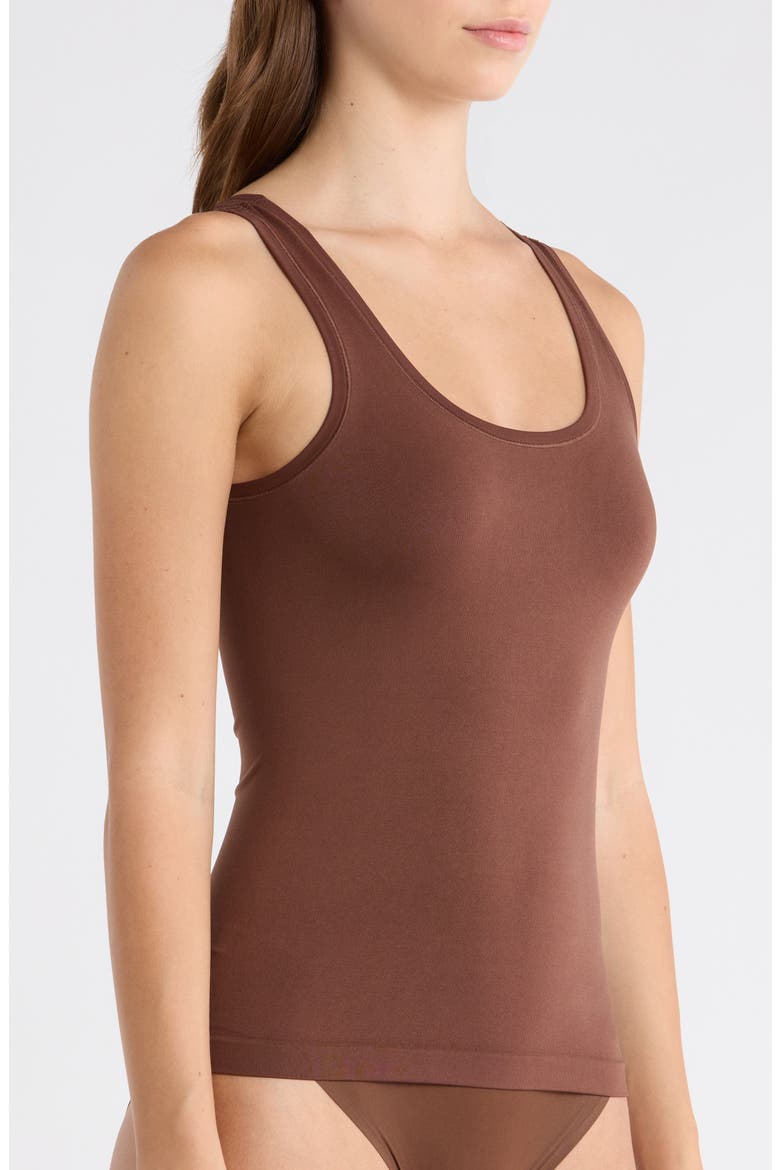 Seamless Layering Tank, Alternate, color, BROWN BITTER
