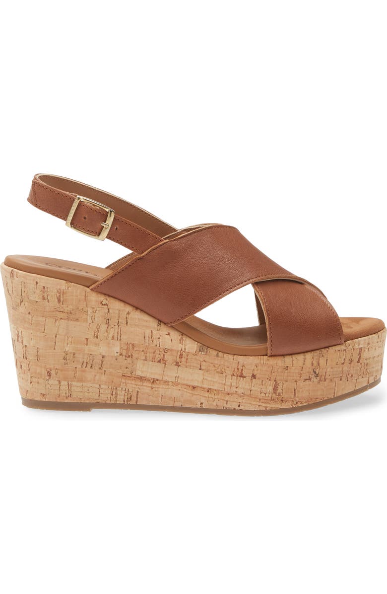 Cordani Dovi Slingback Platform Wedge Sandal, Alternate, color, Cuoio Leather