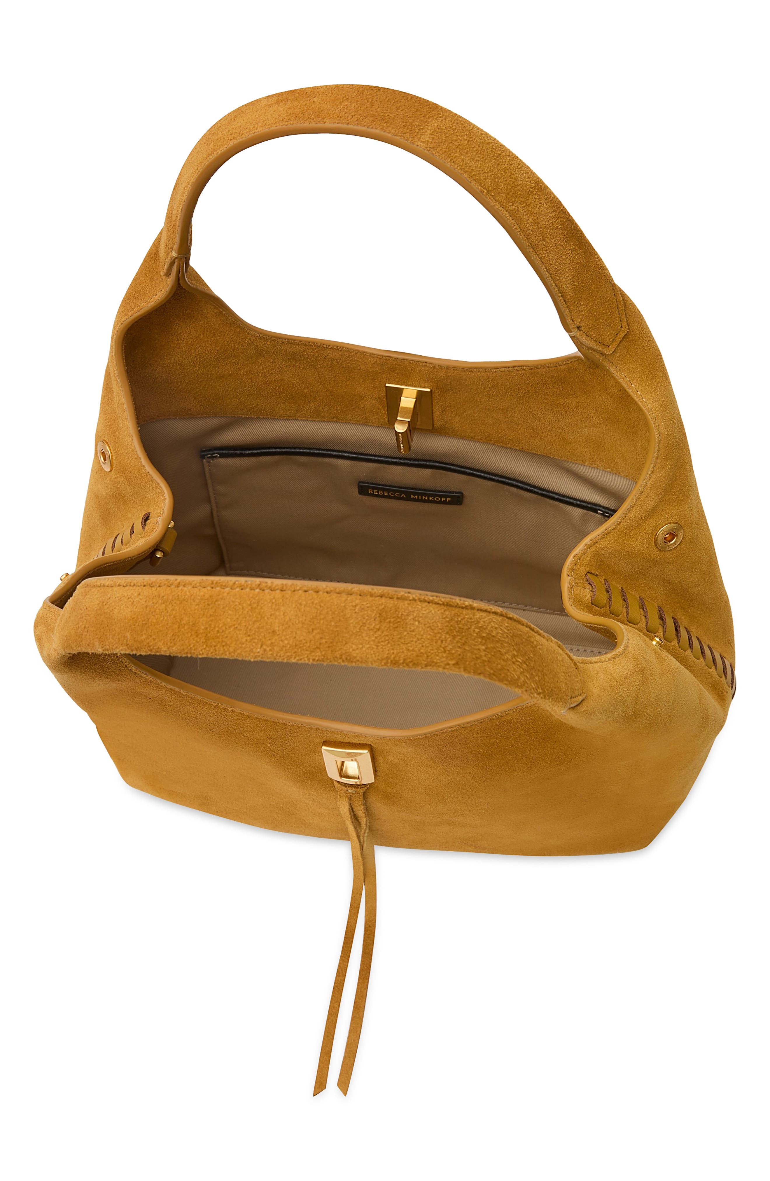 Rebecca Minkoff Darren Whipstitch Leather Carrysome Bag, Alternate, color, 