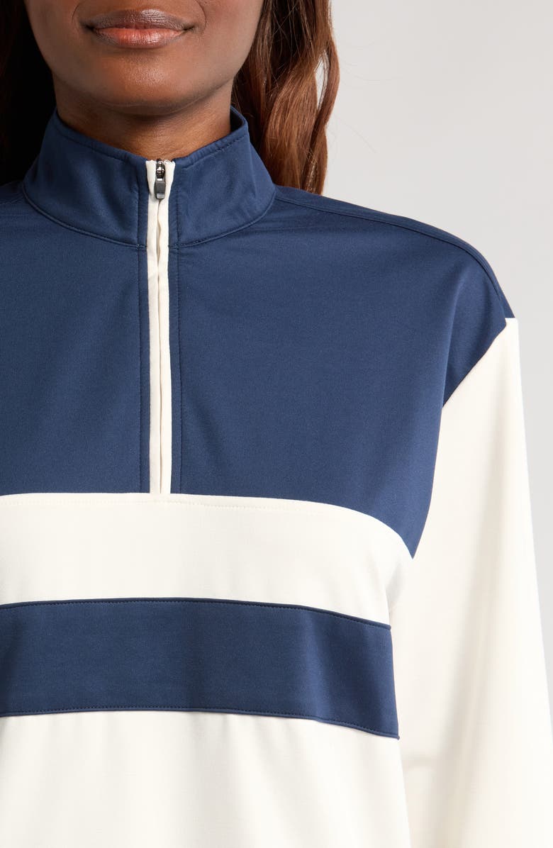 Swannies Leigh Colorblock Quarter Zip Pullover, Alternate, color,