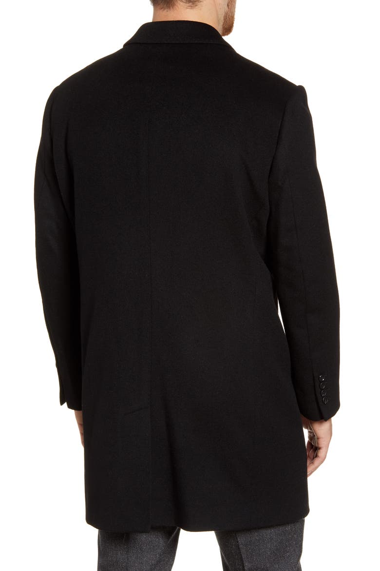 Mason Wool & Cashmere Overcoat, Alternate, color, BLACK CAVIAR