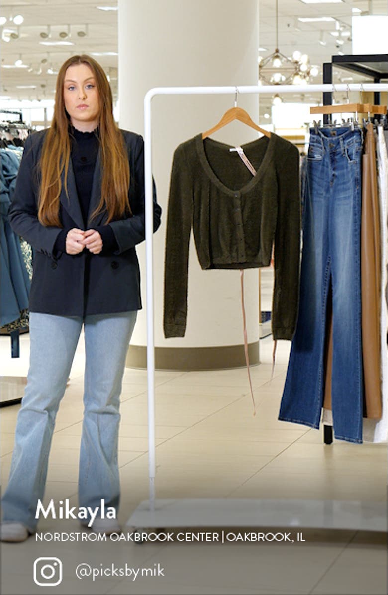 Gene Chenille Crop Cardigan, sales video thumbnail