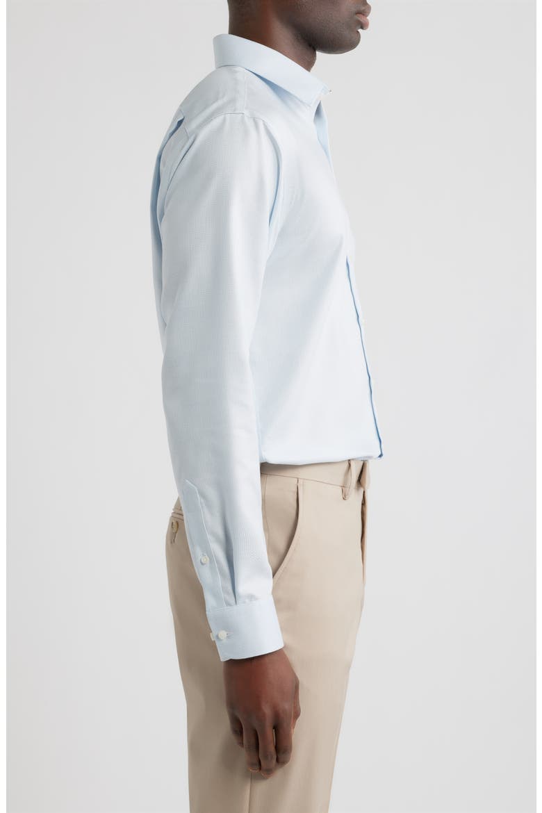 Trim Fit PremiumCotton Dobby Dress Shirt, Alternate, color, BLUE ADRIANO TEXTURE