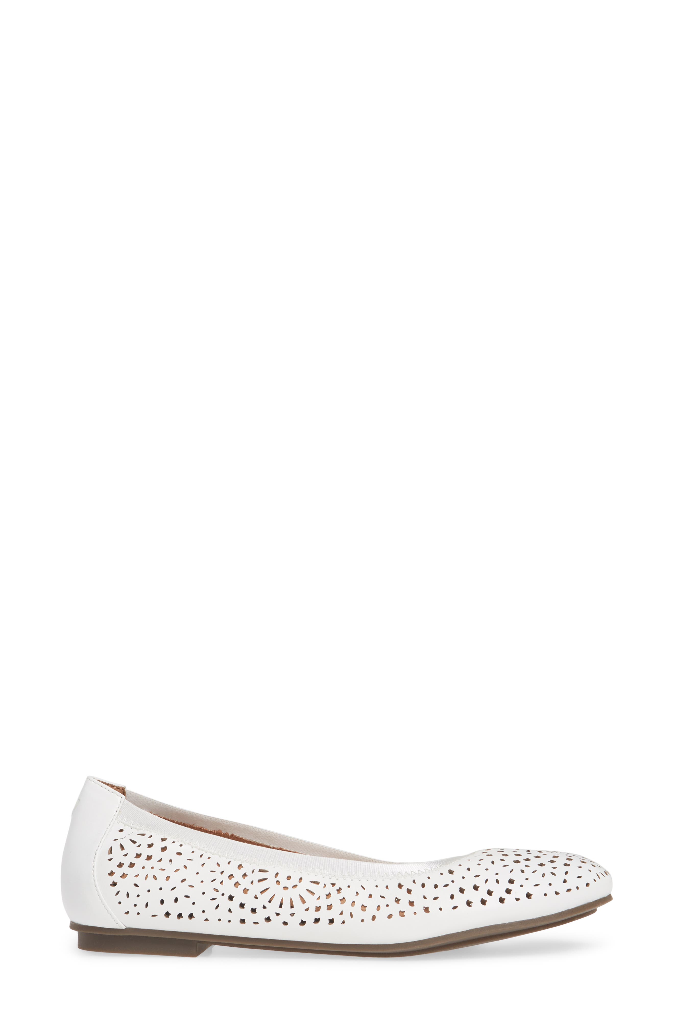 Robyn Flat, Alternate, color, WHITE LEATHER