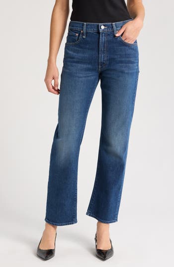 MOTHER The Ditcher Zip Hover Straight Leg Jeans | Nordstromrack