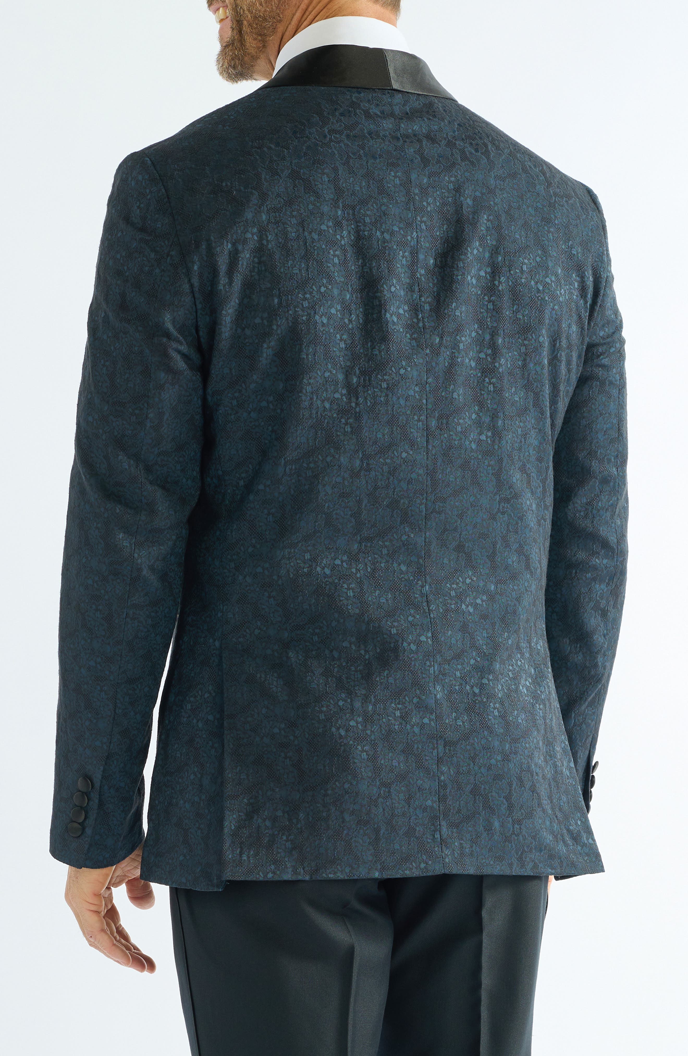 Floral Jacquard Evening Jacket - image 2