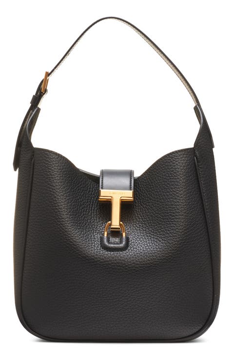 Small Monarch Leather Hobo Bag
