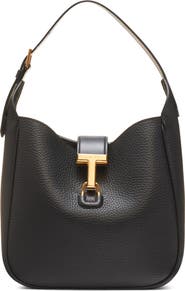 TOM FORD Small Monarch Leather Hobo Bag