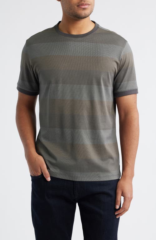 Robert Barakett Morning Lake Short Sleeve Crewneck T-shirt In Gray