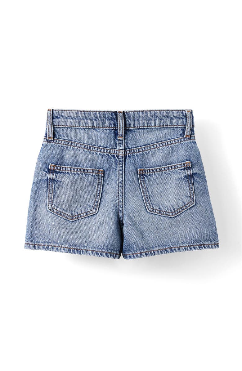 Cotton On Kids Kid's Alayna Aline Denim Skort, Alternate, color, Blue Haven Mid Blue Leopard