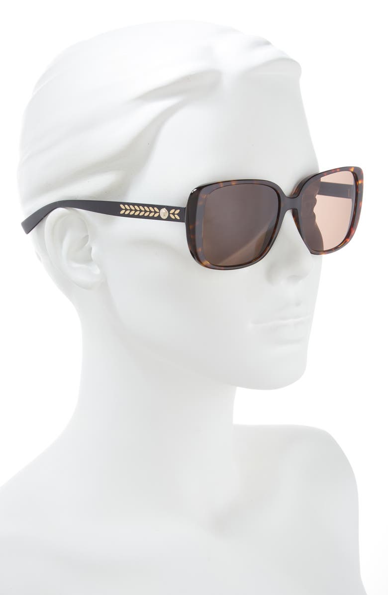Versace 56mm Square Sunglasses, Alternate, color, 