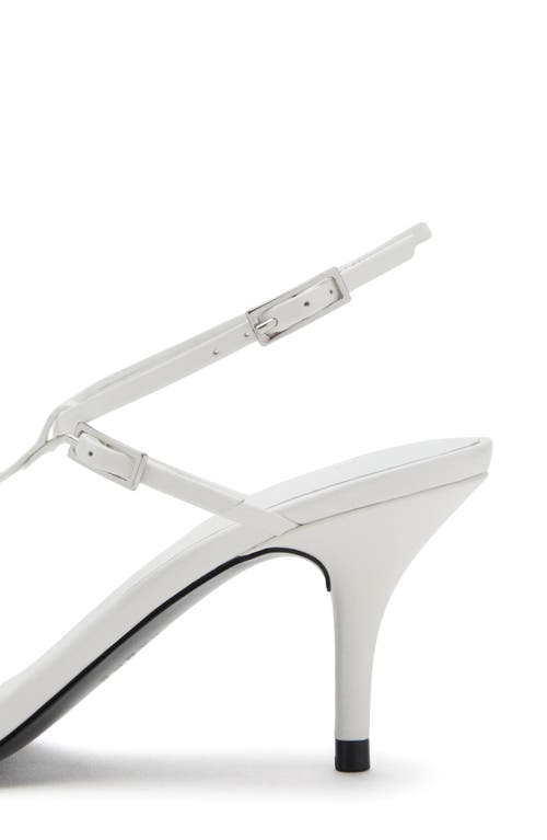 Mango Ankle Strap Sandal In White