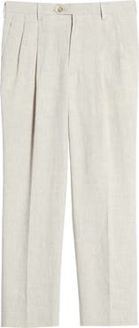 Berle Pleat Front Linen Pants