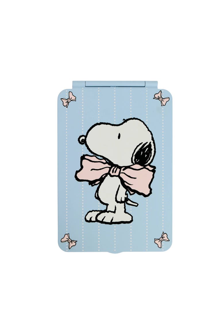 Peanuts Snoopy "Bowtie" Touchpad Mini Led Makeup Mirror, Main, color, Blue