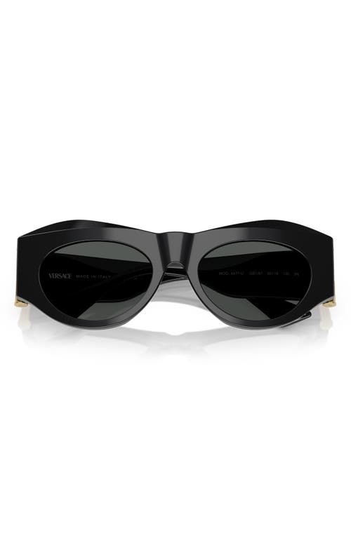VERSACE VERSACE 52MM OVAL SUNGLASSES