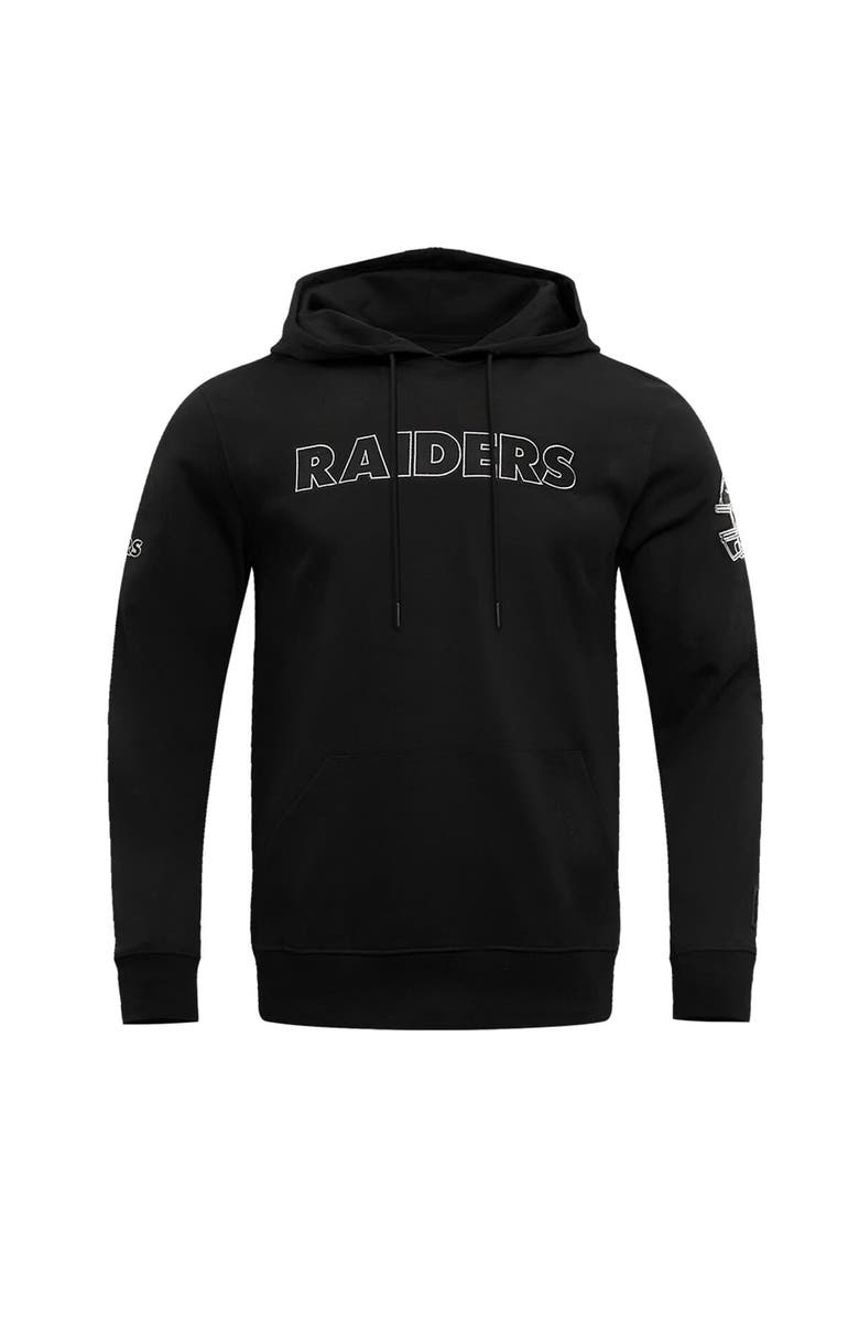 PRO STANDARD Men's Pro Standard Black Las Vegas Raiders Classic Chenille Pullover Hoodie, Alternate, color, Black