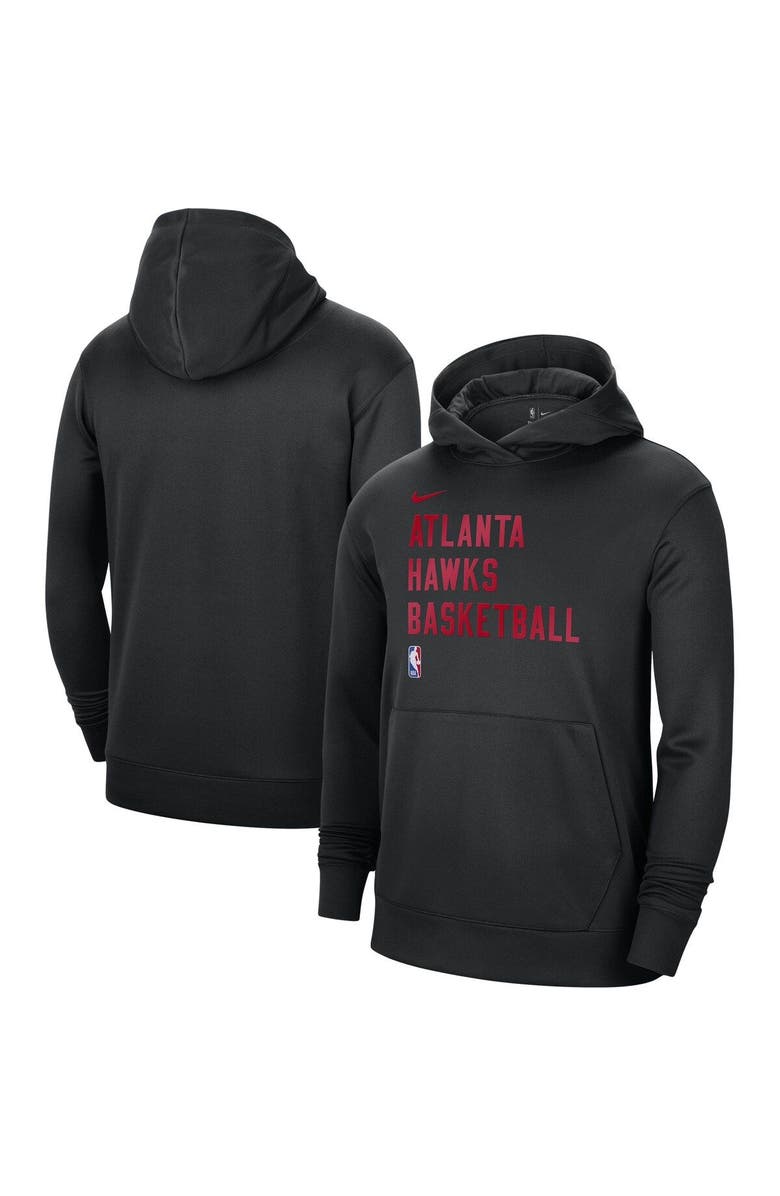 Nike Unisex Nike Black Atlanta Hawks 2023/24 Performance Spotlight On-Court Practice Pullover Hoodie, Main, color, Black