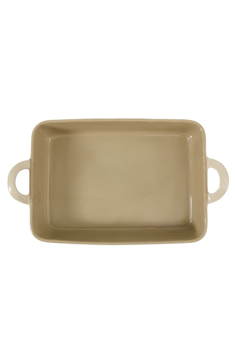 3-Piece Ceramic Bakeware Set with Olive Wood Tools, Alternate, color, Linen/Taupe