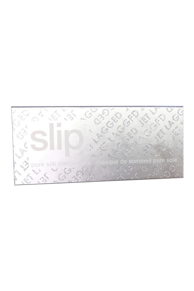 Pure Silk Sleep Mask, Alternate, color, JET LAGGED