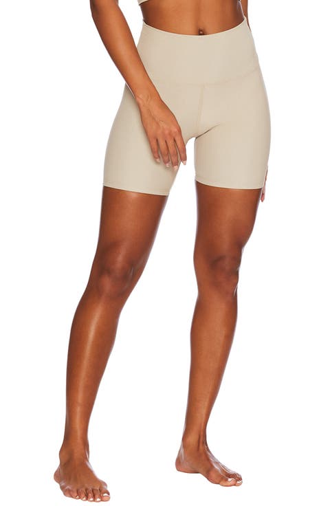 Ribbed High Waist Bike Shorts