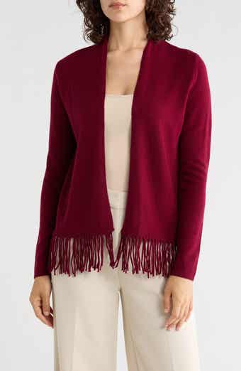 Wool & Cashmere Fringe Cardigan