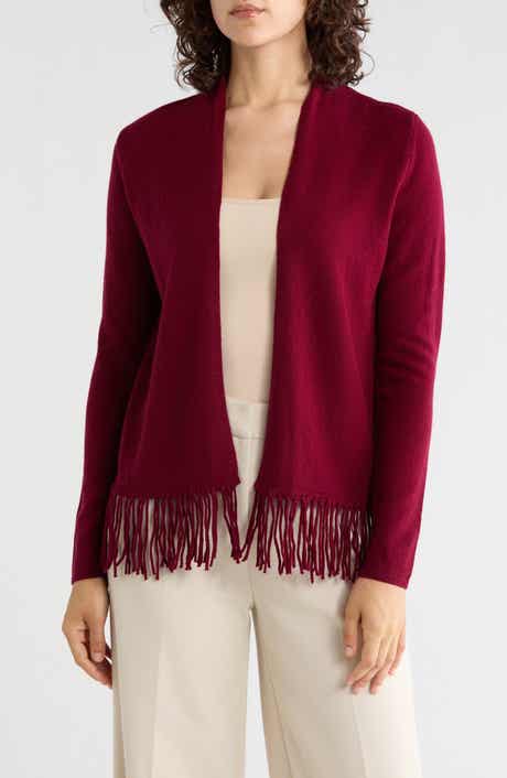 Wool & Cashmere Fringe Cardigan