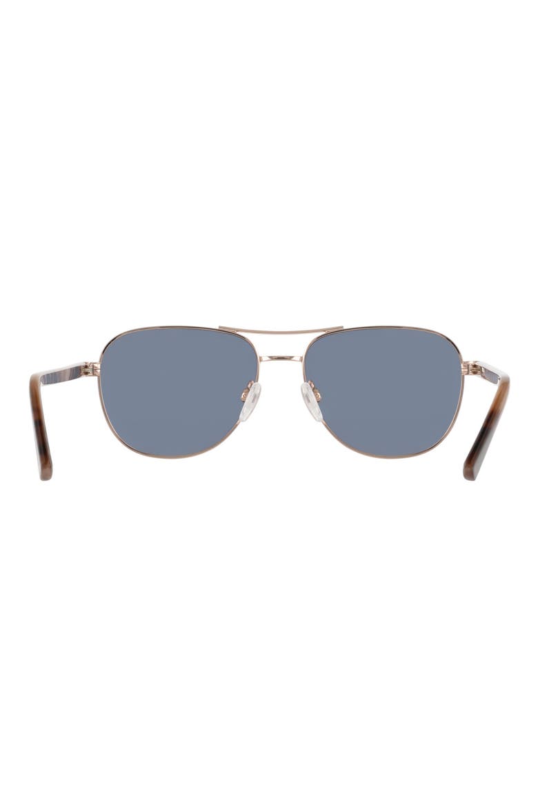 55mm Aviator Sunglasses, Alternate, color, ROSE GOLD